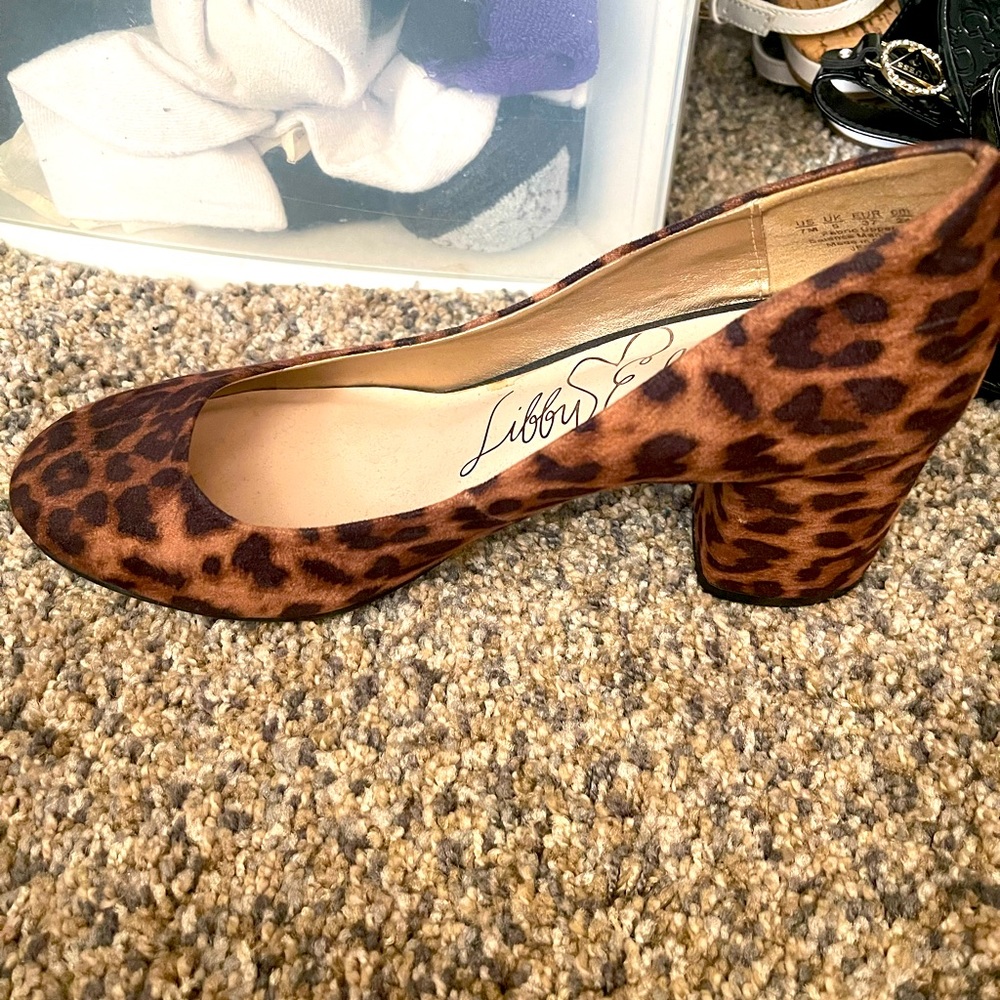 Leopard print heels